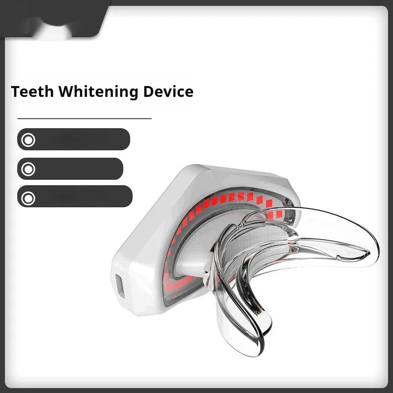 White plastic red light lip care instrument with 450mAh cell and DC 5V 2A input