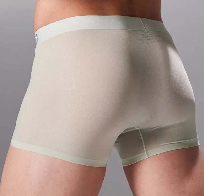 Men's seamless antibacterial fitness shorts in black, shown in size L on a mannequin.