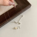 Women's Korean style copper necklace with colourful beaded hollow flower pendant
