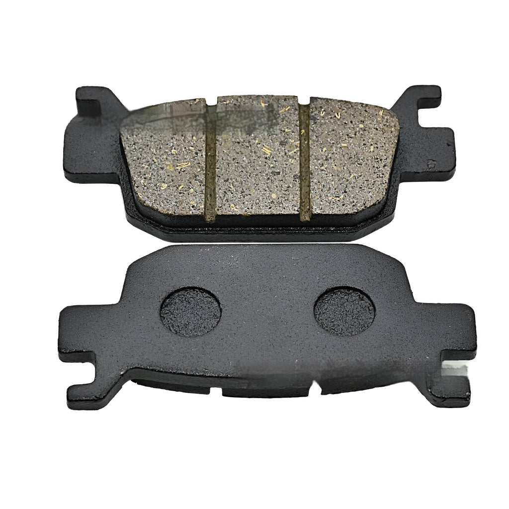 Motorcycle brake pad set for Small Yellow Dragon 300, 81mm x 37mm x 9mm, on white background