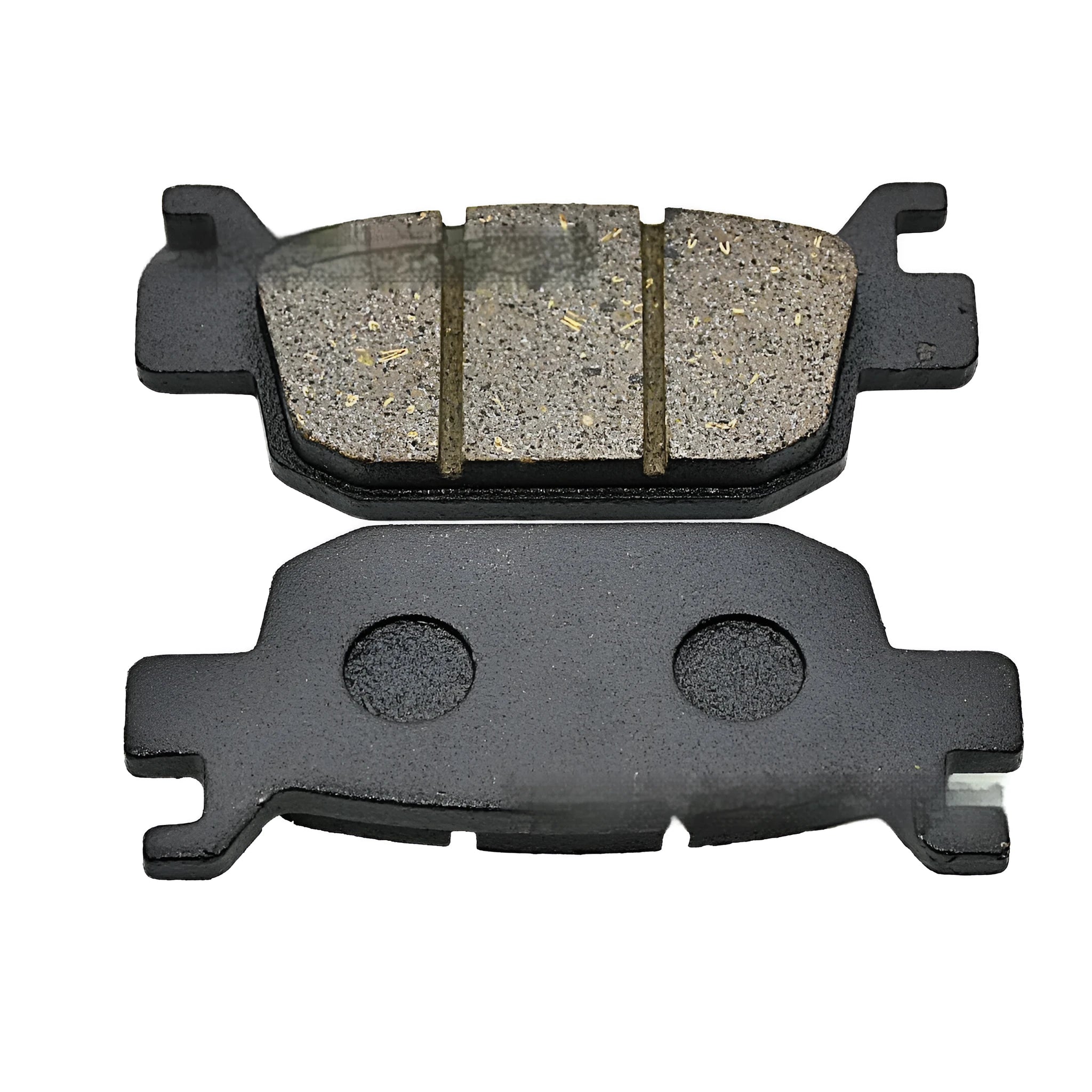 Motorcycle brake pad set for Small Yellow Dragon 300, 81mm x 37mm x 9mm, on white background
