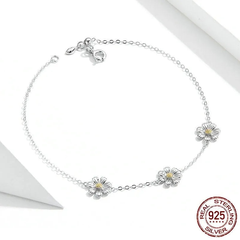 S925 sterling silver adjustable bracelet for women with electroplated finish, colour SCB165