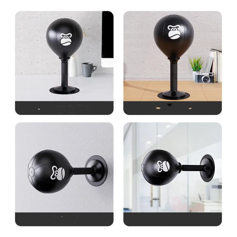 Desktop children boxing ball with PU ball, ventilated base, 40cm height, Cool Bear style