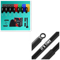11 piece TPE latex tensioner set for home fitness with colour-coded resistance bands
