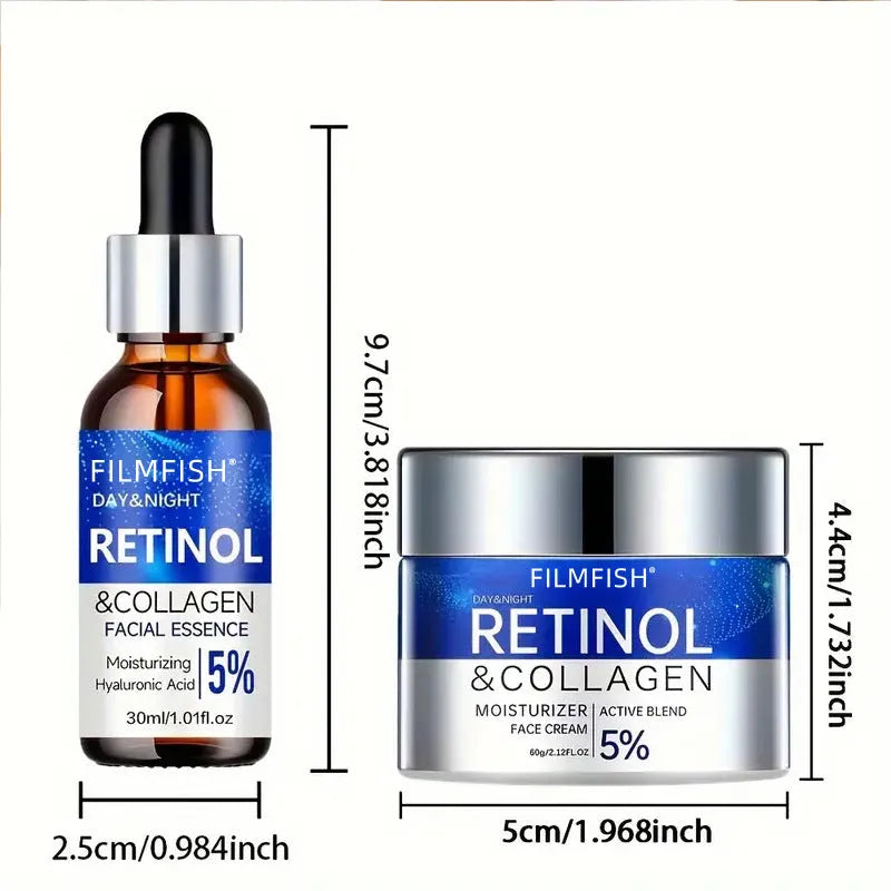 Retinol collagen cream moisturising cream in standard 90ml container for universal skin types