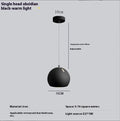 Post-modern ball chandelier table lamp with Nordic design in Bianco Sardina colour on wooden table