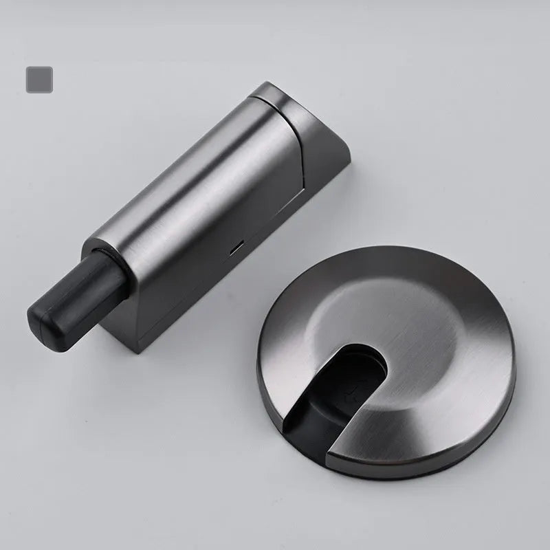 Modern zinc alloy invisible door stopper in six finish options