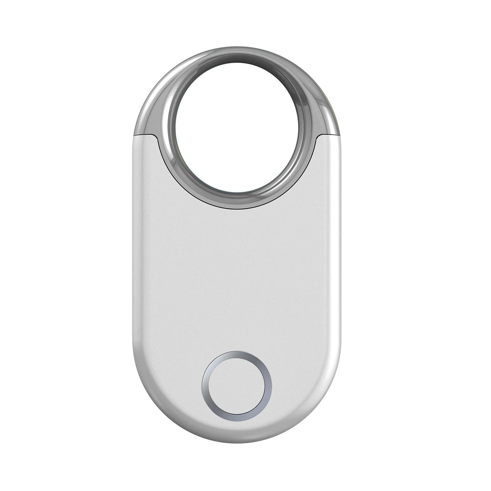 Black and white anti-lost tracking device measuring 55.1mm with unlimited GPS positioning