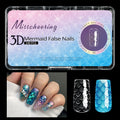 3D scale long shaping nail tips in colour-coded boxes containing 120 or 140 pieces