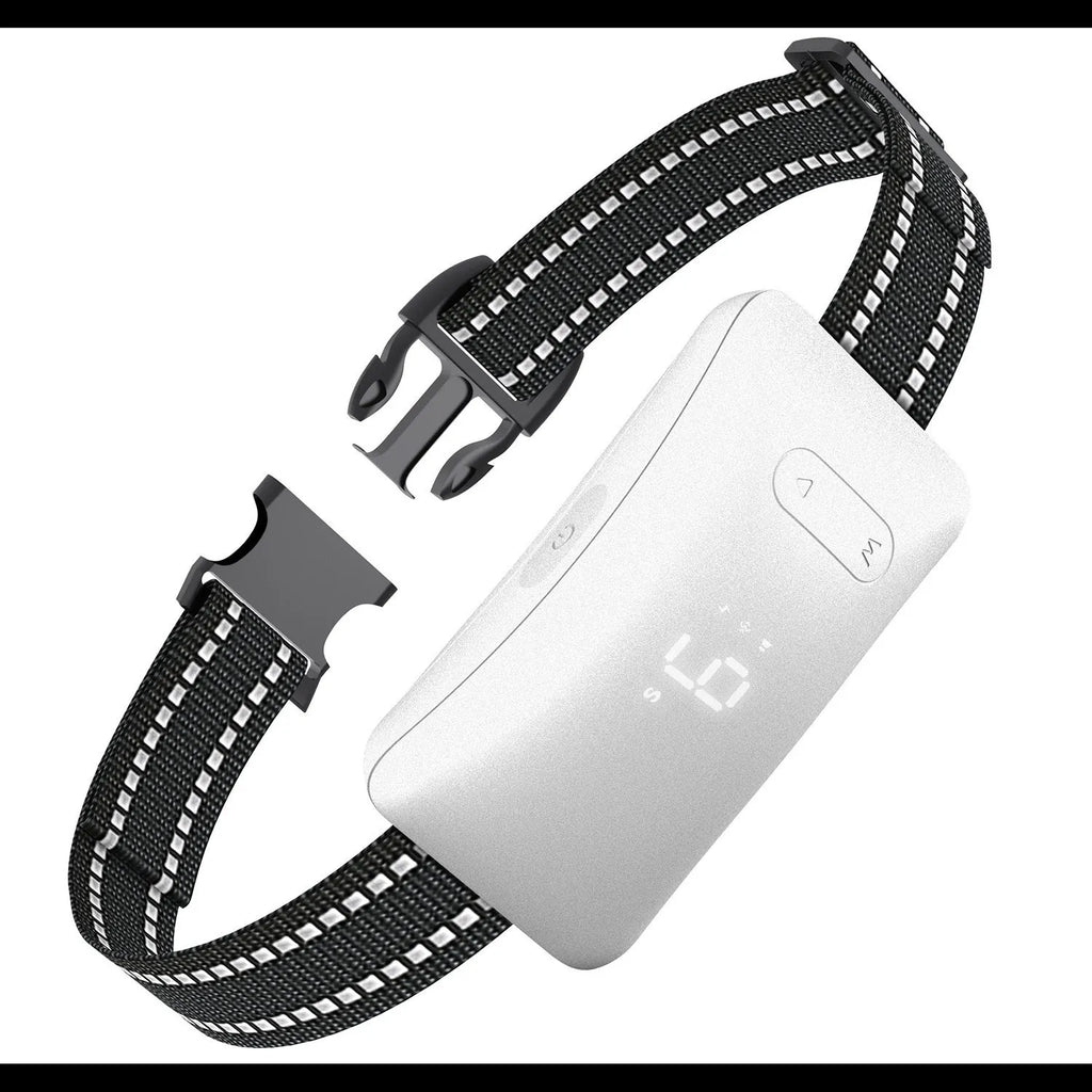 Smart Pet Bark Stopper Training Collar plastic black or white dog bark control device