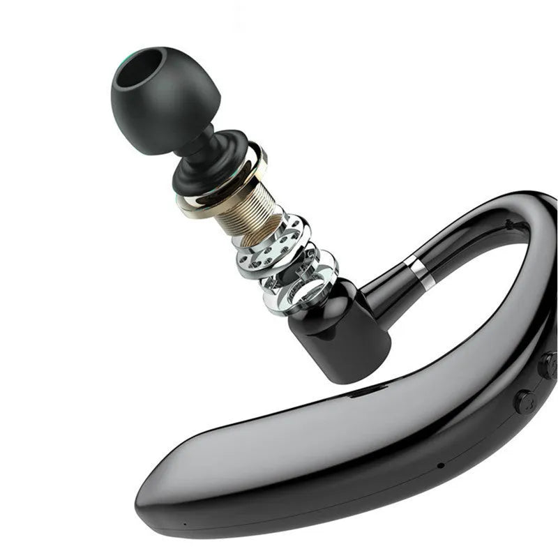 Black or blue unilateral wireless Bluetooth in-ear headset with single earpiece design