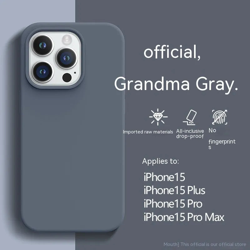 Frosted liquid silicone phone case for iPhone in sunflower colour with all-inclusive fit and cream glue texture
