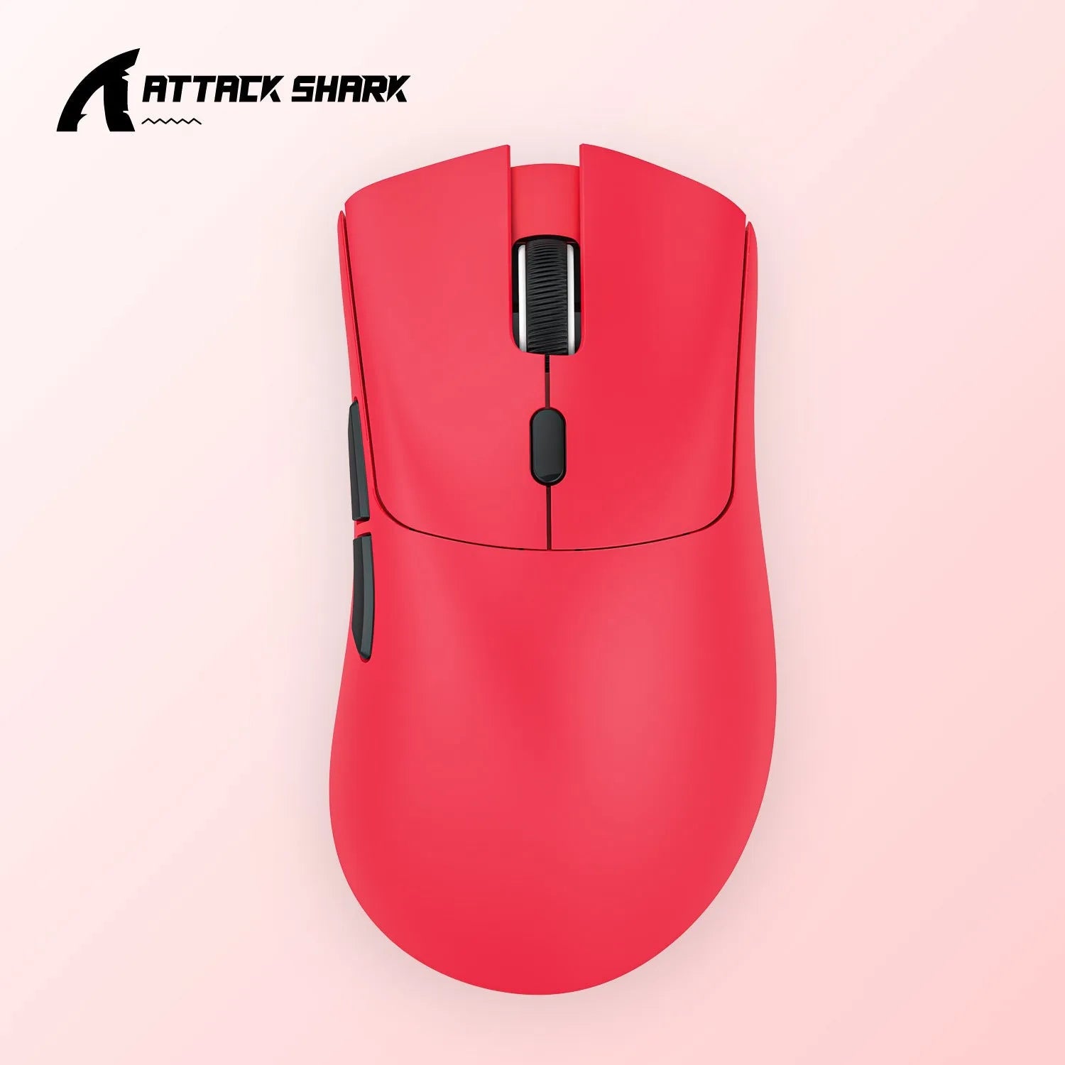 Attack Shark wireless Bluetooth gaming mouse in black, white, or red colour options