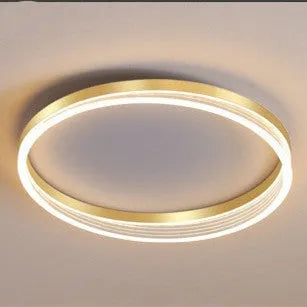 50cm acrylic ceiling light in gold or coffee finish with remote control for living room, bedroom, study