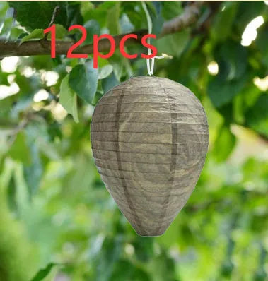 22x28cm beehive lantern with hexagonal honeycomb paper and wire construction