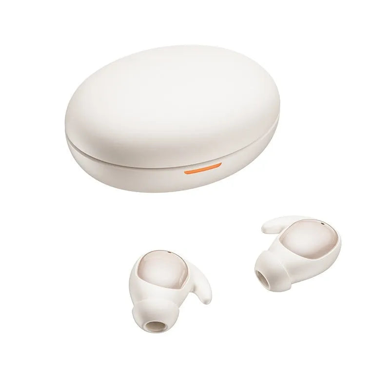 Sleep Headset TWS Wireless Bluetooth Sports Binaural In-Ear Earphones in Night Black on a white background
