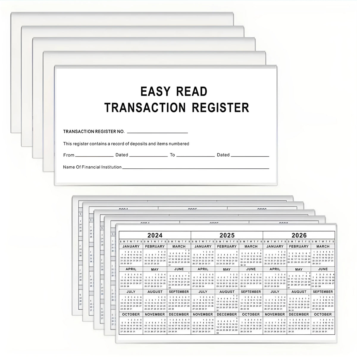 54K paper deposit journal for bank checking account records, single journal