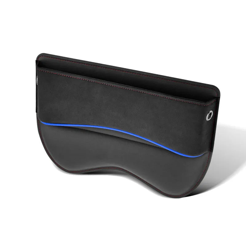 Leather car seat storage box in choice of five colours with waterproof construction