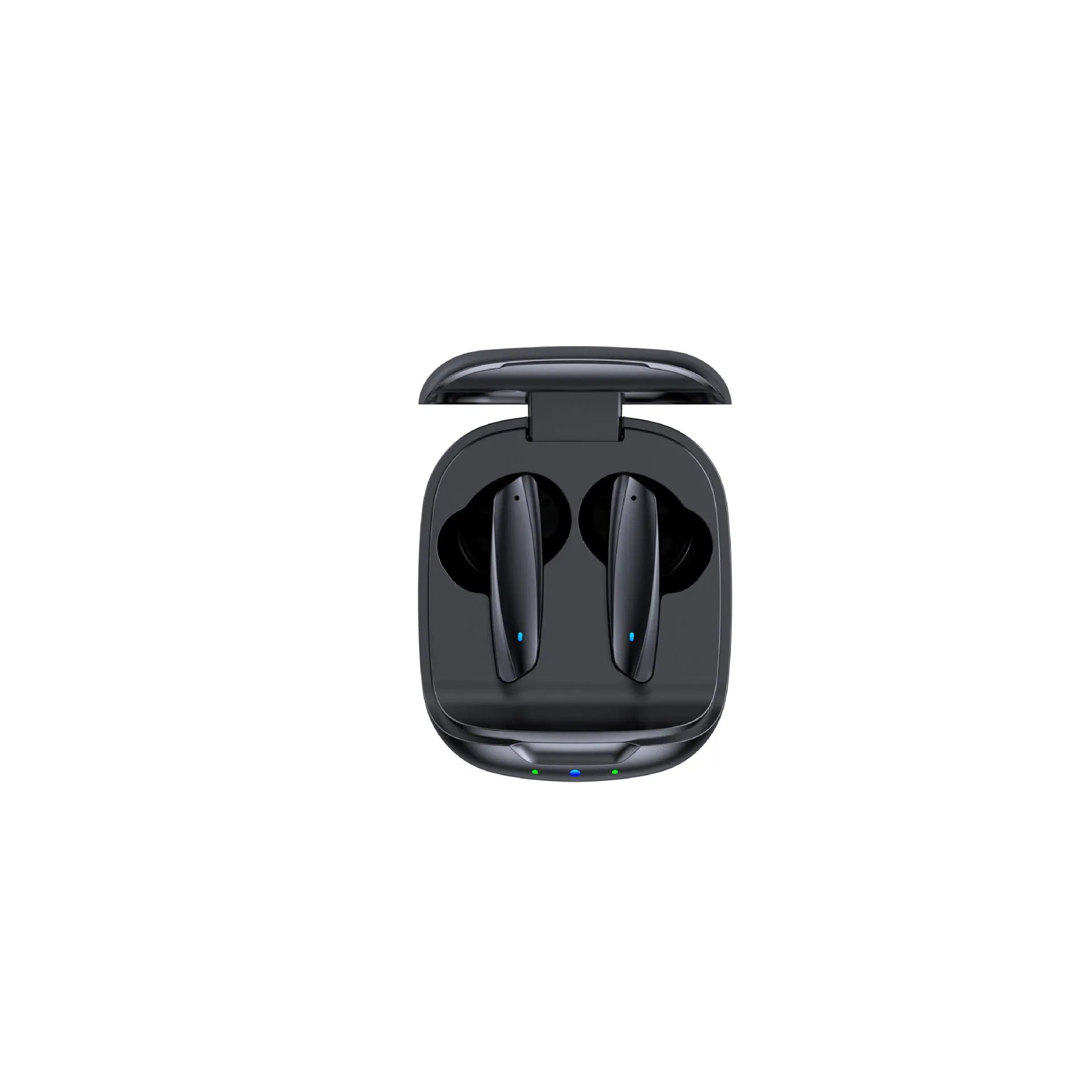 Black and white TWS Bluetooth 5.0 wireless headphones with charging case