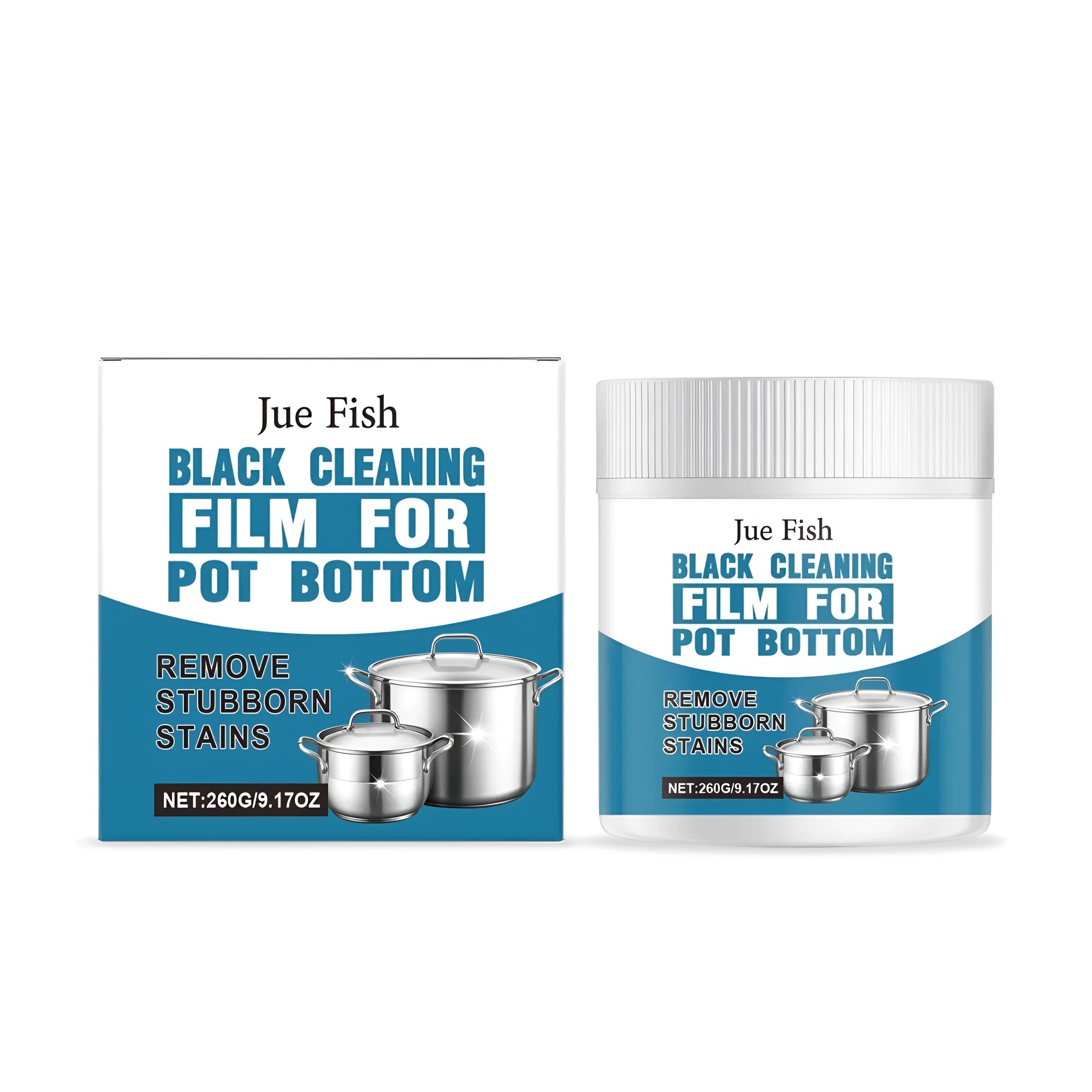 Black cleaning paste 260g for pot bottoms and burnt stainless steel cookware surfaces