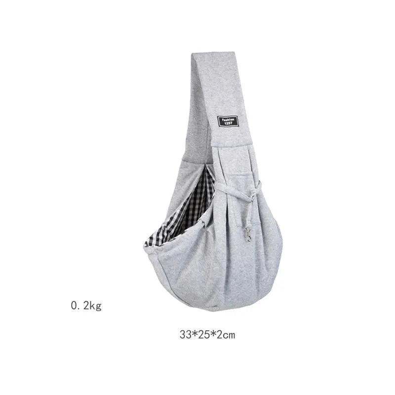 Breathable mesh cat messenger bag folded with adjustable strap in summer colour option