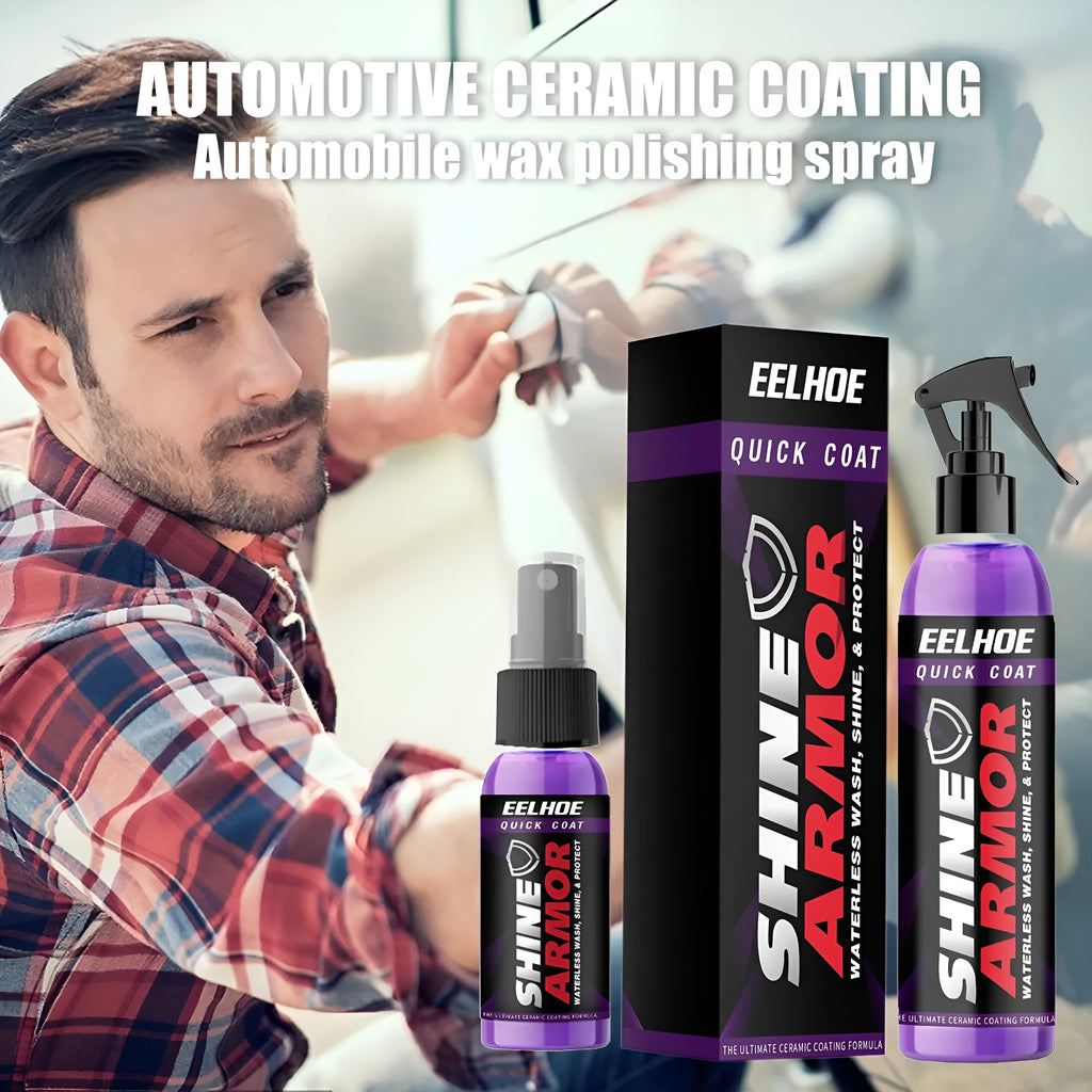 Purple automobile nano coating agent spray bottle for car maintenance