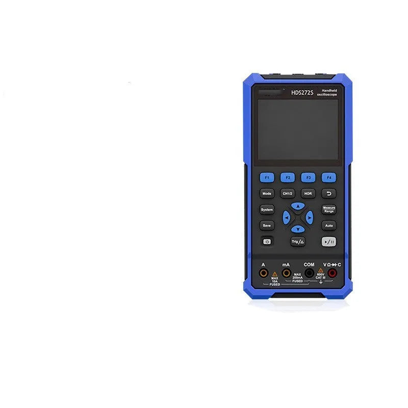Owon HDS272 handheld digital oscilloscope for automotive diagnostics with probe and accessories
