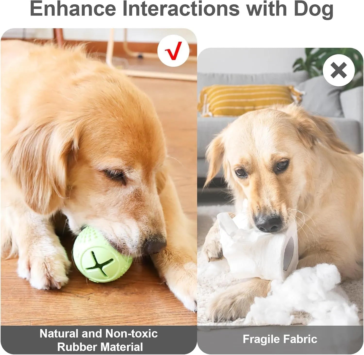 Blue durable natural rubber bone-shaped dog chew toy on a plain background