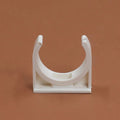 Pack of PVC U-shaped pipe clamps in various sizes for pipe routing
