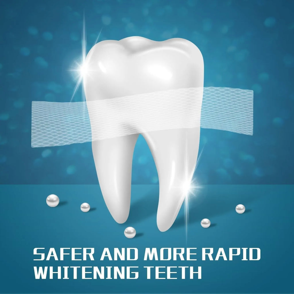 Teeth whitening strips convenient easy home kit for stain removal enamel safe 14 pairs
