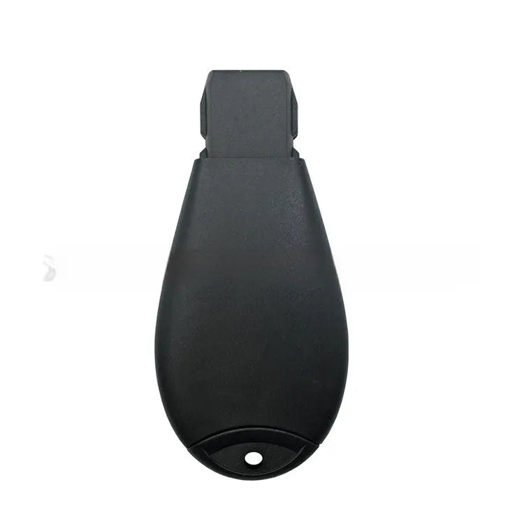 White plastic key shell case for Dodge and Chrysler smart keys, showing front and back views.
