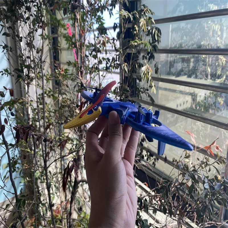 Remote control pterosaur quadcopter with night light, metal body, 30-50cm size, headless mode and hover.