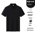 Men's slim fit short sleeve T-shirt with a seamless lapel collar in a solid colour.