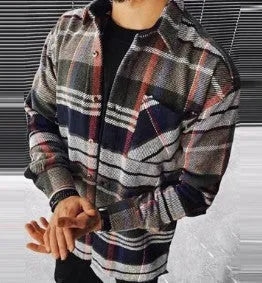 Men's diamond 3D digital printing loose jacket coat full printed cardigan in hip hop style spring wear