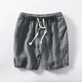 Men's striped summer casual shorts in straight-leg street style with super soft polyester fabric