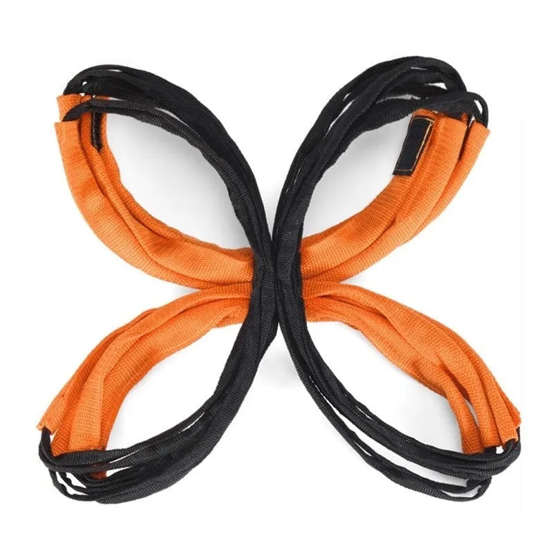 Children's butterfly agility ladder training equipment set in plastic construction with multiple length options