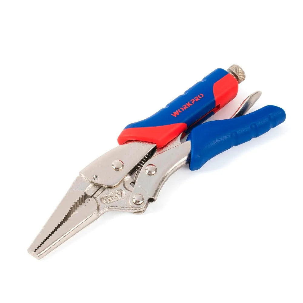 7-inch curved pliers made of chrome vanadium alloy steel with 180mm total length and 51mm maximum opening