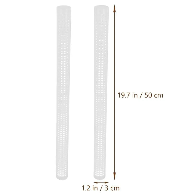 50cm white PP plastic water moss pillar as climbing support for a green vine in a pot