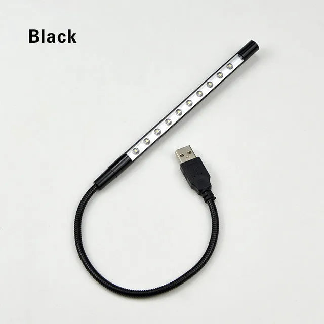 Aluminium alloy USB LED night light with 420mm spiral design in six colour options