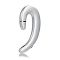 Wireless painless earphones with 80 mAh battery in black, gold, red, and silver colours on a white background