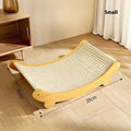 Sisal cat scratch board with natural fibre surface in pastoral design