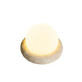 Cream modern simplicity bedside night lamp with remote control and rechargeable battery