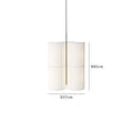 Japanese retro style box lamp with linen shade, available in multiple sizes for restaurant and tea room lighting