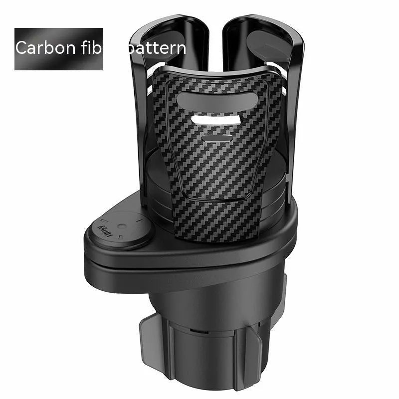 ABS plastic car cup holder modification in carbon fibre or matte black finish