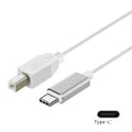 Three-in-one electric piano keyboard data cable with USB, Lightning, and Micro USB connectors