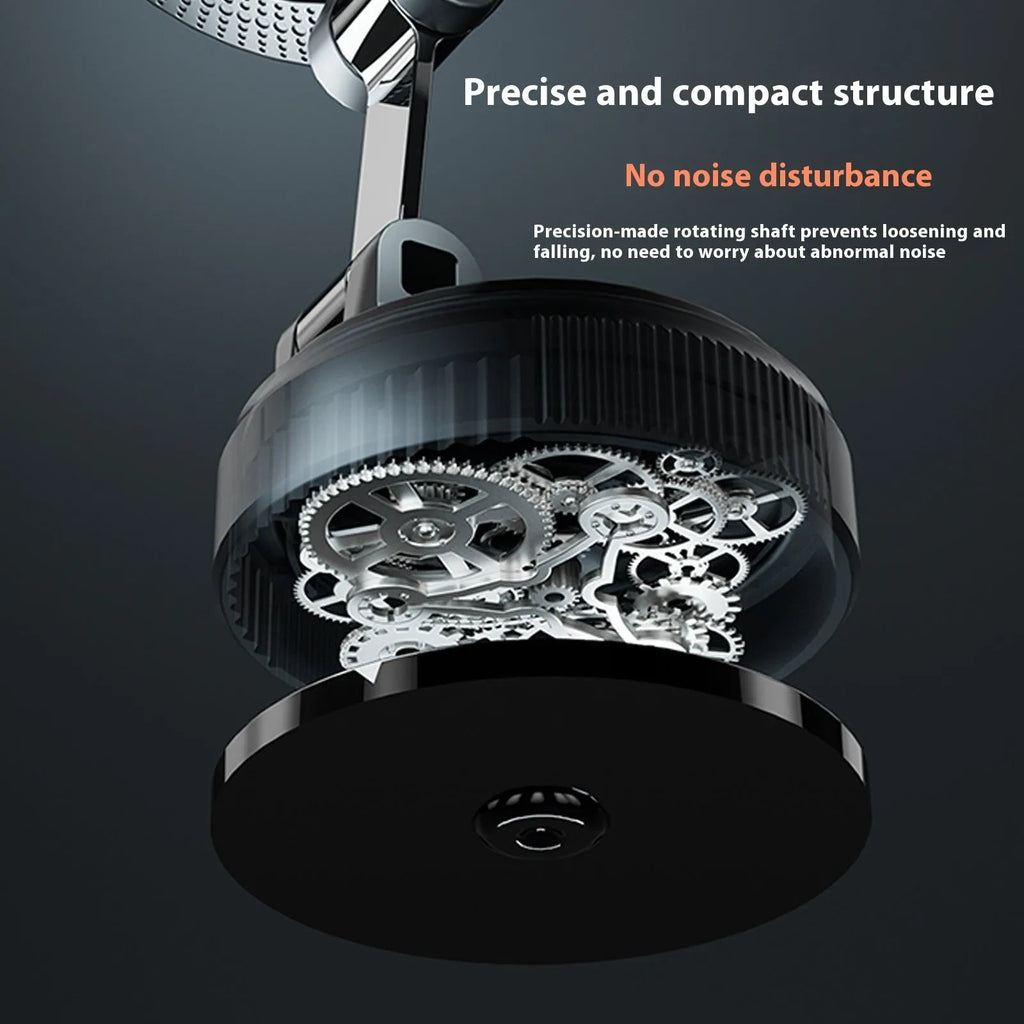 Magnetic car phone holder with suction cup mount, 7.5W, non-rechargeable, shown in black or white style options