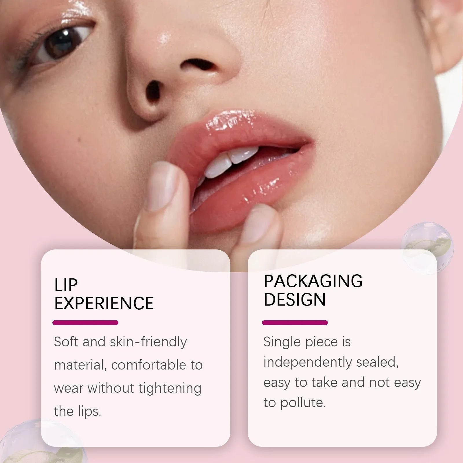 Lip nursing adhesive bandage 8x12cm silicone patch with care paste for dry cracked lips