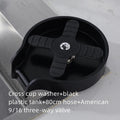 Stainless steel single cup washer for kitchen sink press faucet with 30mm seat.