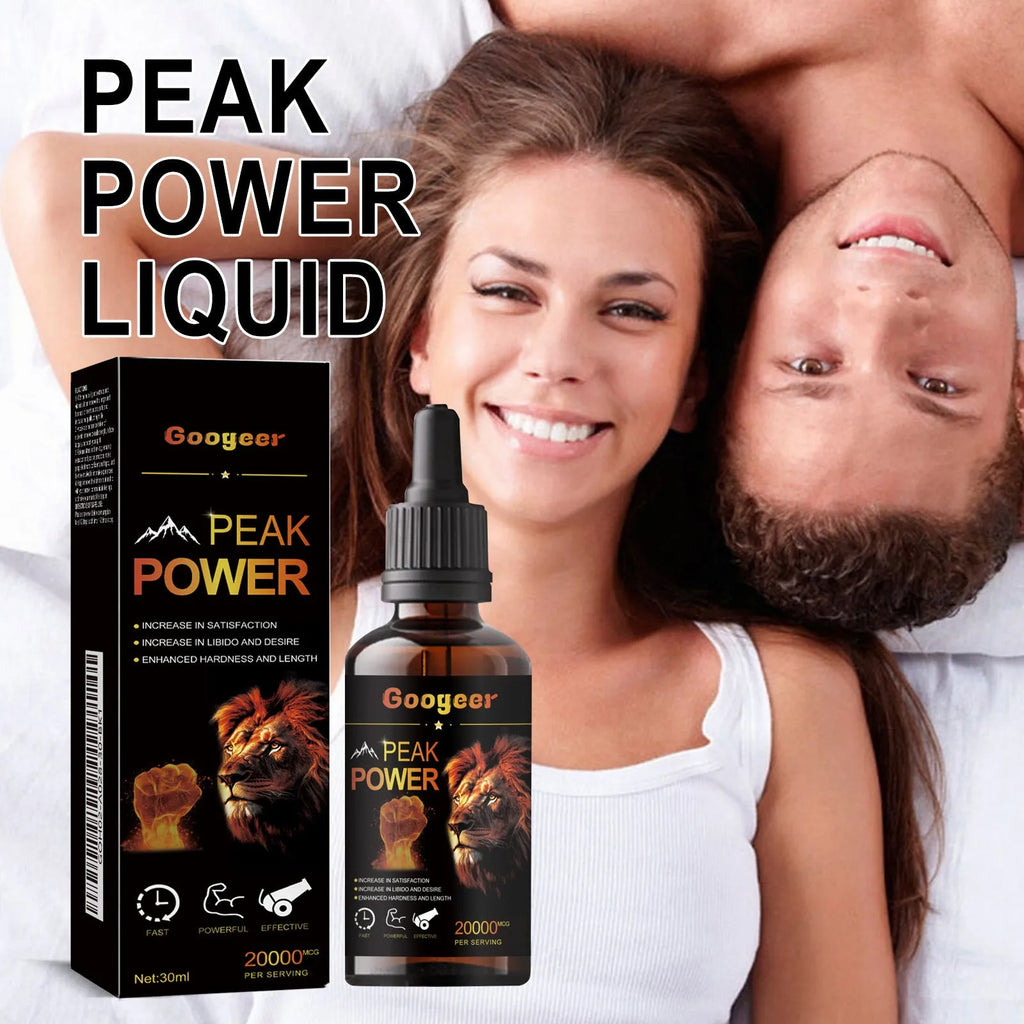 Googeer Peak Power 30ml liquid energy supplement bottle for adult health and body care