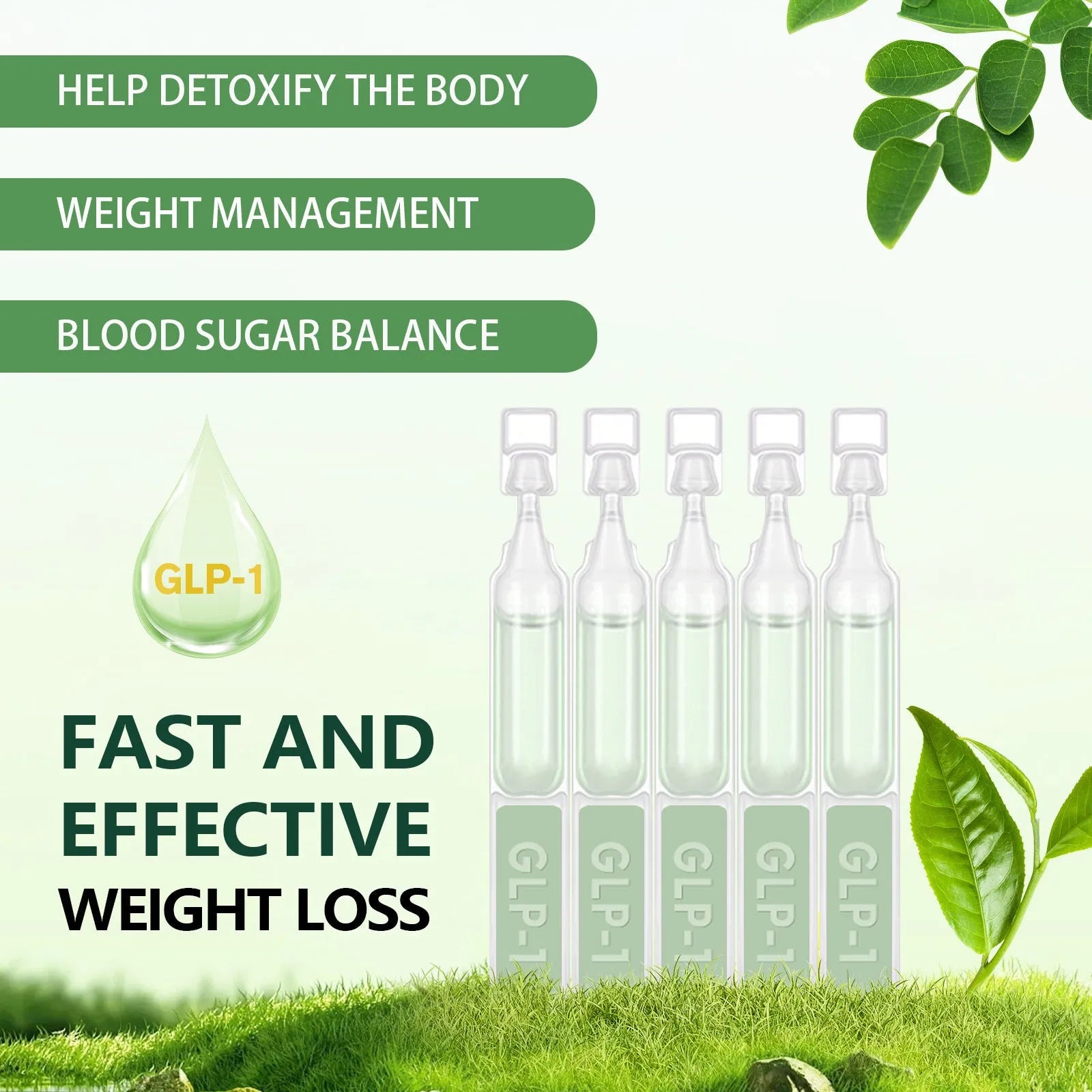 Boxed facial care drops for abdominal firming and body shaping with 50g net content